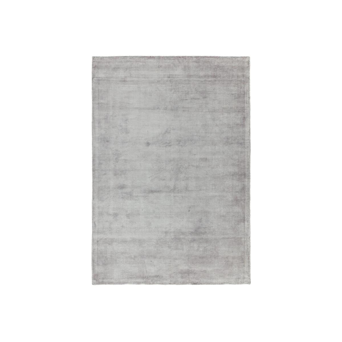 Reko Plain Vicose Rugs in Silver Grey 160x230cm – image 1