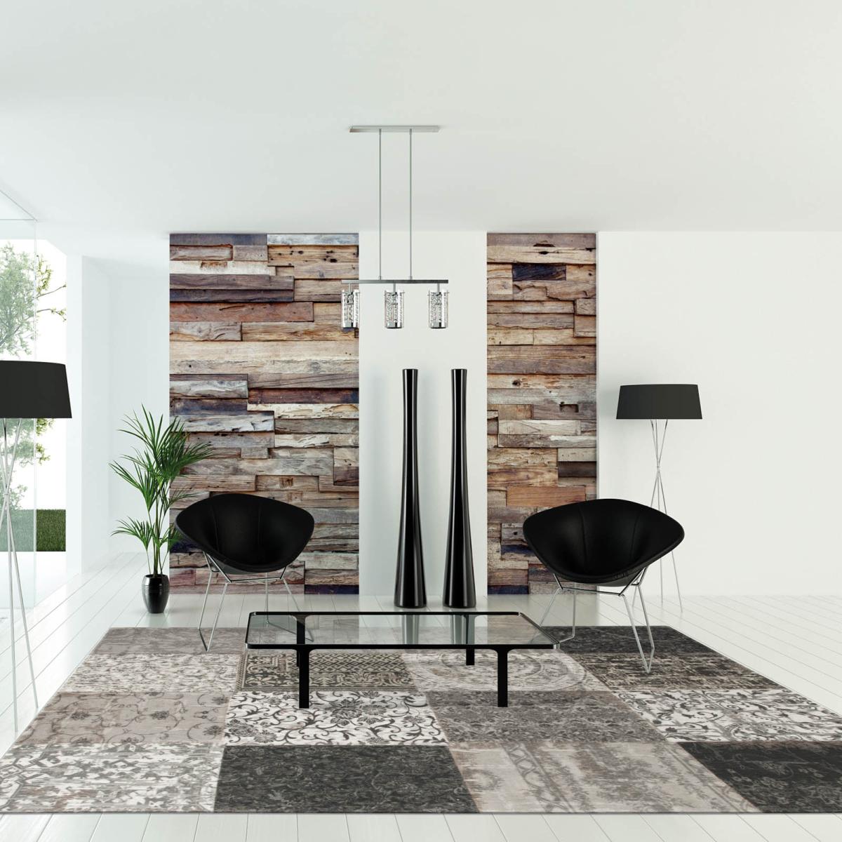 Louis De Poortere Rugs Vintage Multi 8101 Black White – image 1