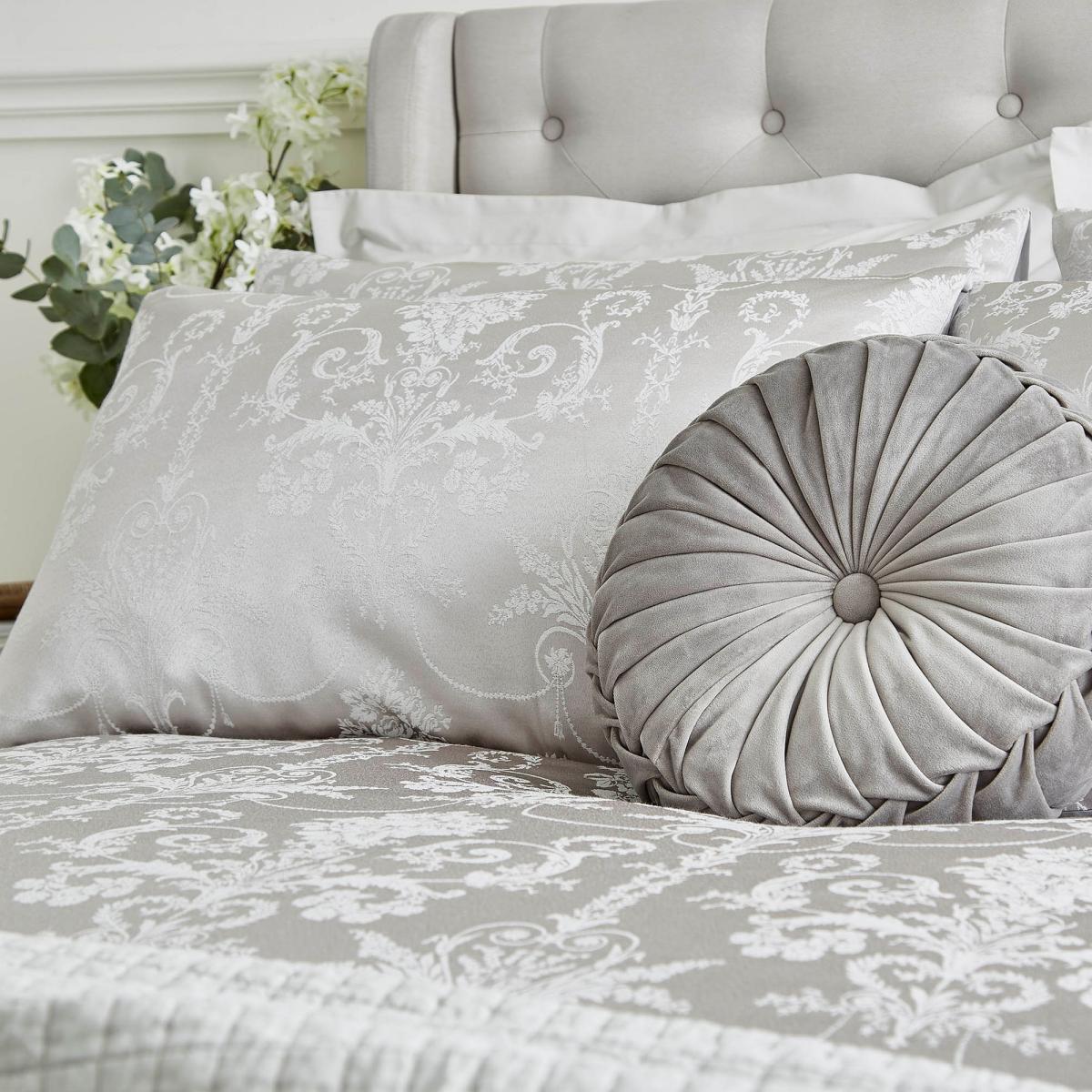 Josette Jacquard Cotton Bedding Set by Laura Ashley in Silver Grey&nbsp;220x230cm – image 2