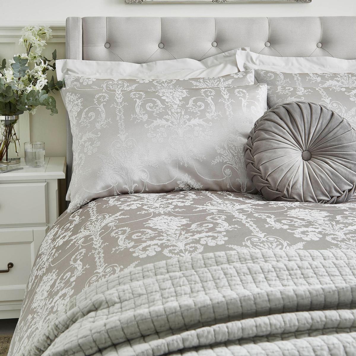 Josette Jacquard Cotton Bedding Set by Laura Ashley in Silver Grey&nbsp;220x230cm – image 3