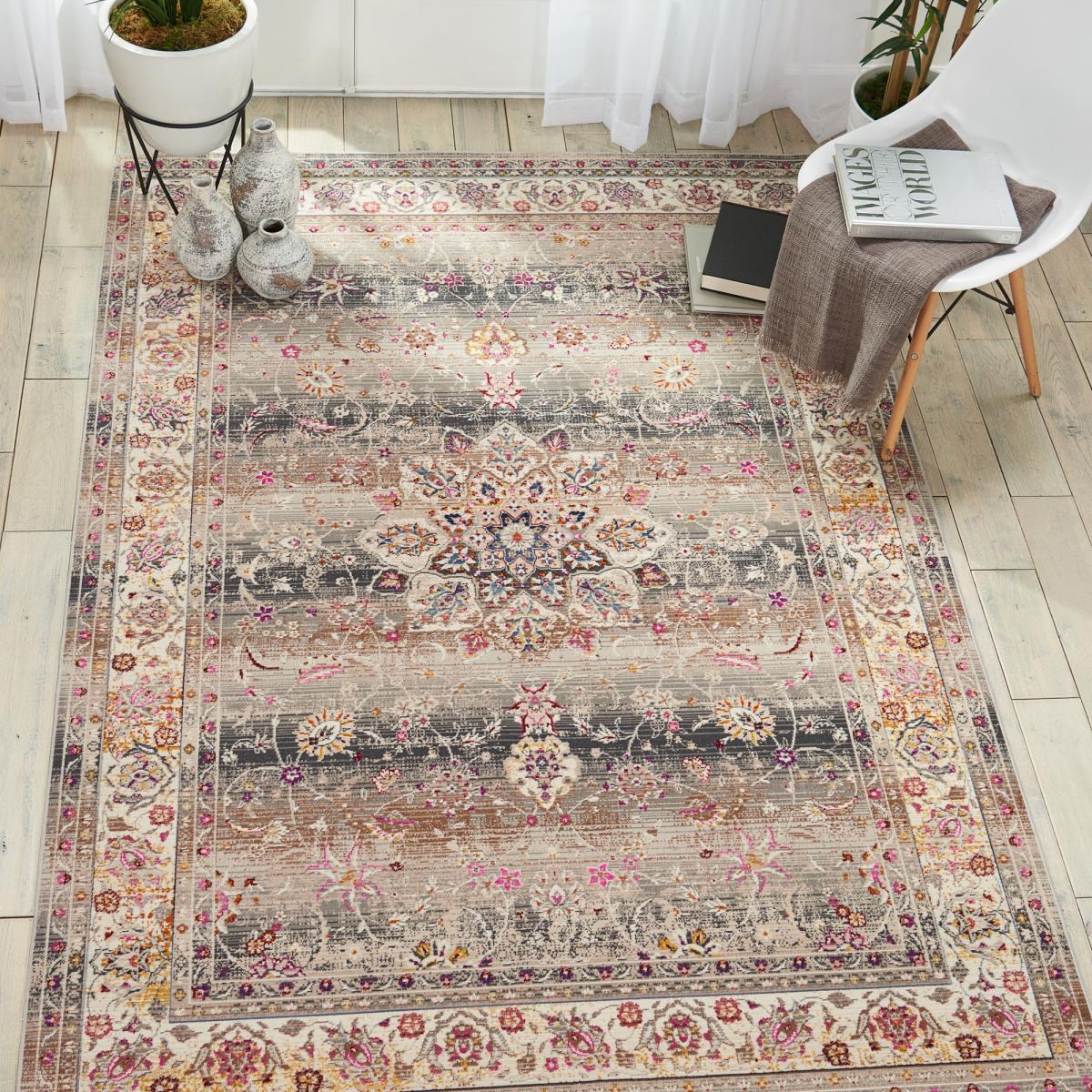 Vintage Kashan Rugs VKA01 by Nourison in Grey 160x239cm – image 2