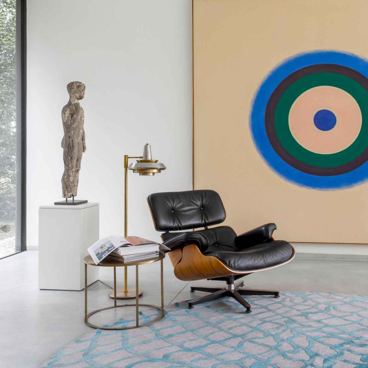 Louis De Poortere Mad Men Dedalo Circle Rugs 9203 in Blue Marine240x240cm – image 2