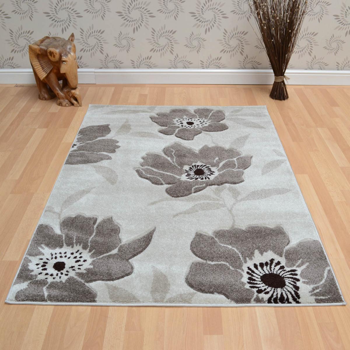 Vogue Poppies Rugs VG39 in Grey – image 1