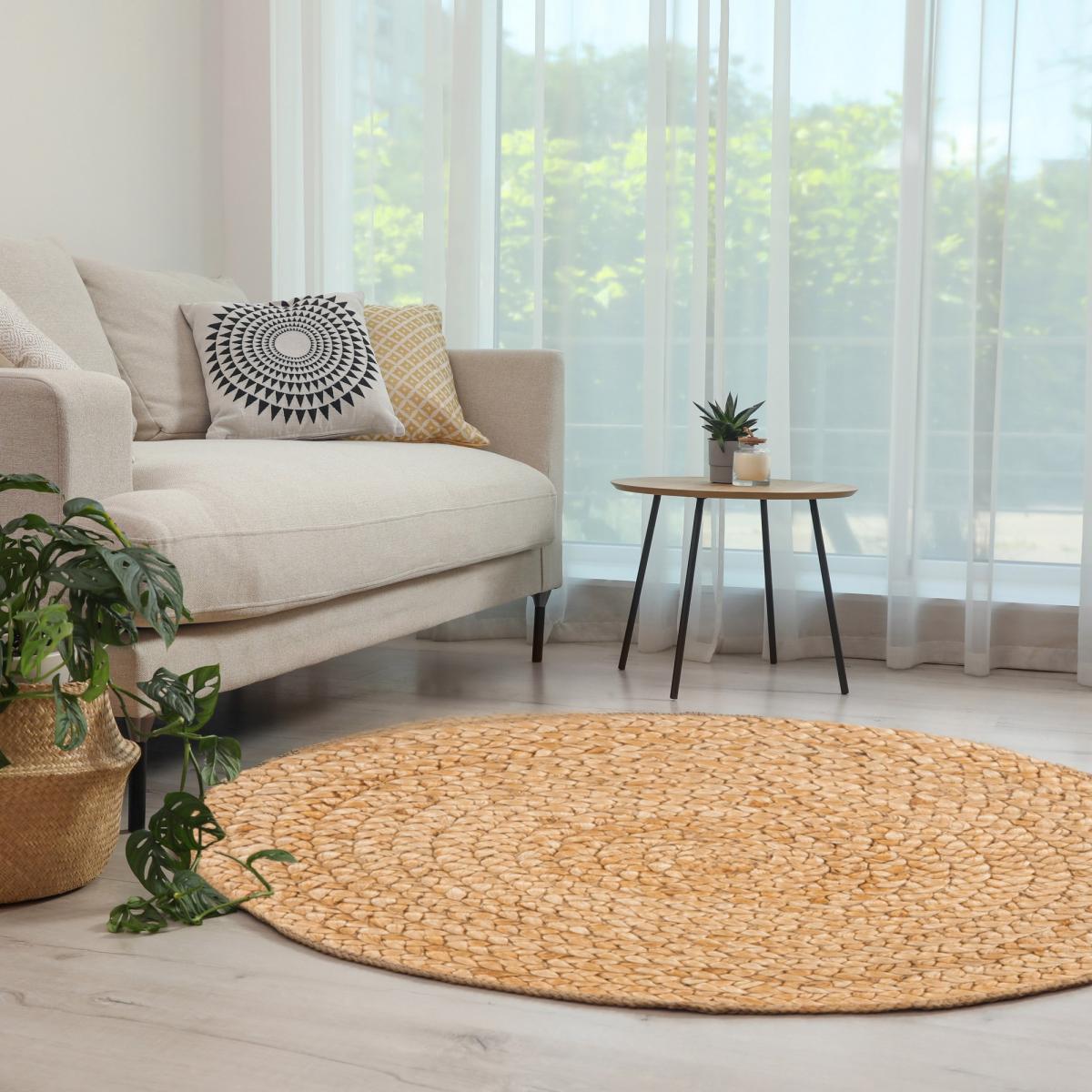 Heaton Circular Round Jute Rugs in Naturelle 60x60cm – image 2