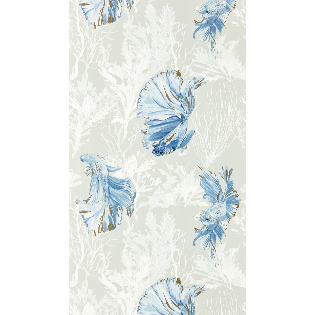 Halfmoon Wallpaper 112766 by Harlequin in Stillness Indigo Roll – image 5