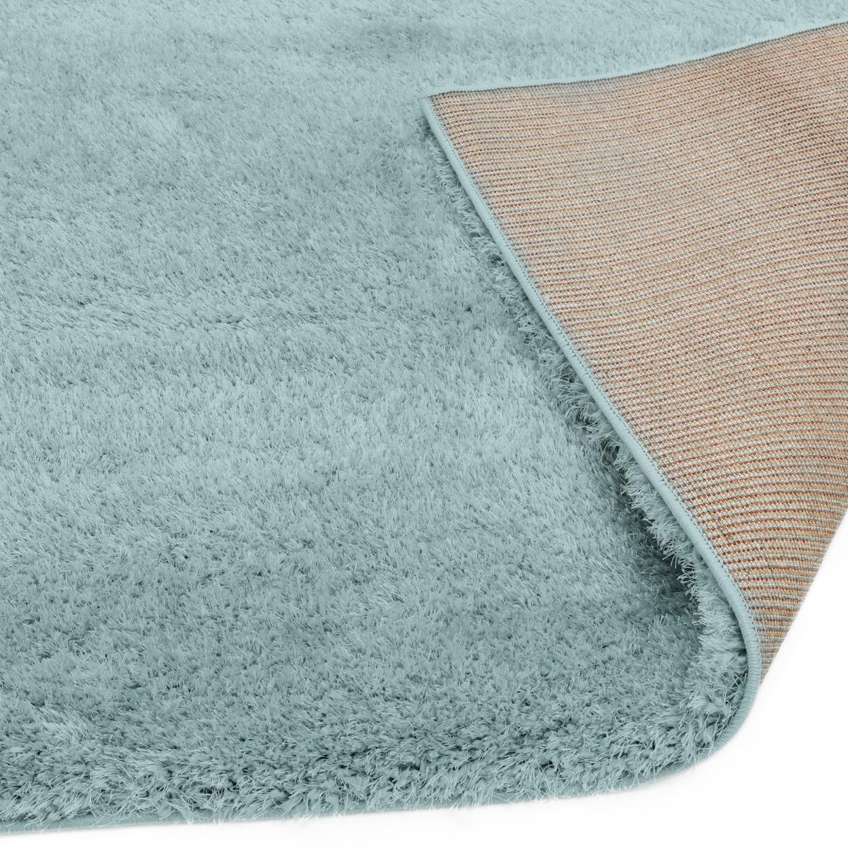 Payton Shaggy Soft Shimmer Rugs in Duck Egg Blue 120x170cm – image 4