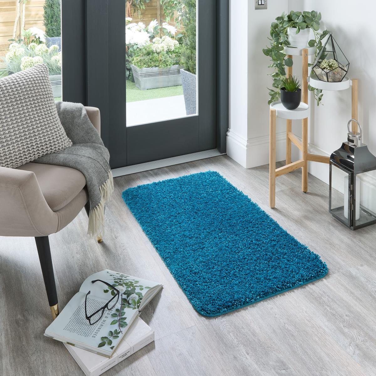 Buddy Washable Rugs in Teal – image 2