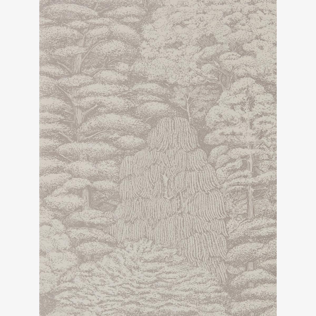 Woodland Toile Wallpaper 215718 by Sanderson in Linen Gilver Roll