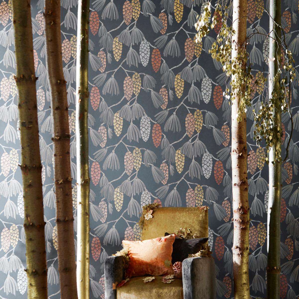 Epitome Wallpaper 111499 by Harlequin in Gold Sepia Red Roll – image 1