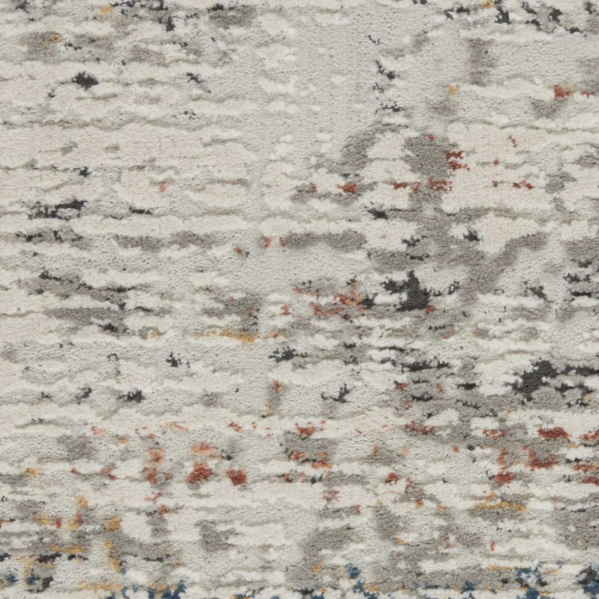 Rustic Textures RUS14 Abstract Runner Rugs in Grey Multicolour 66x229cm – image 4