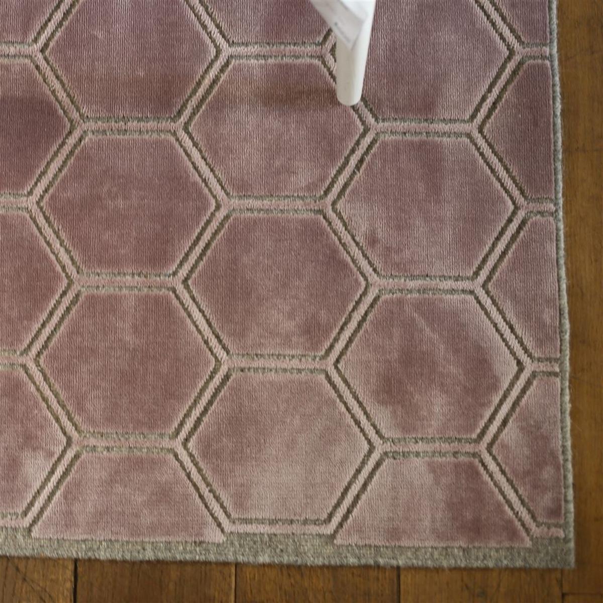 Manipur Geometric Hexagon Rugs in Amethyst Purple by Designers Guild 240x340cm – image 3