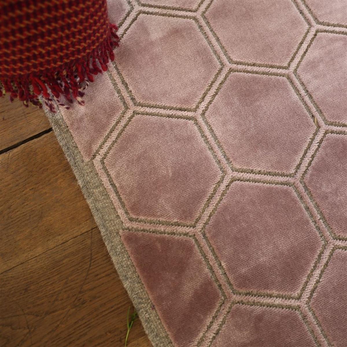 Manipur Geometric Hexagon Rugs in Amethyst Purple by Designers Guild 240x340cm – image 4
