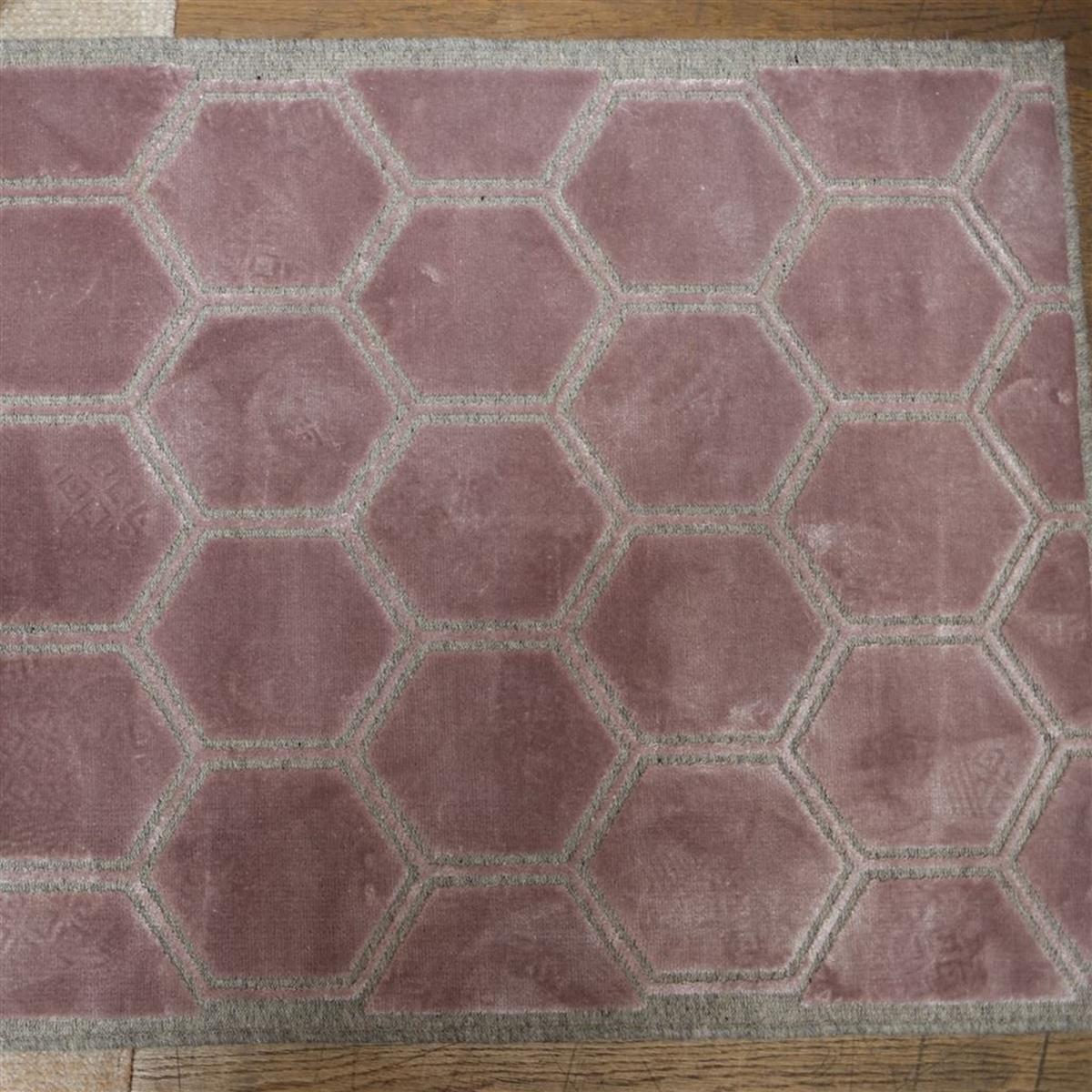 Manipur Geometric Hexagon Rugs in Amethyst Purple by Designers Guild 240x340cm – image 5