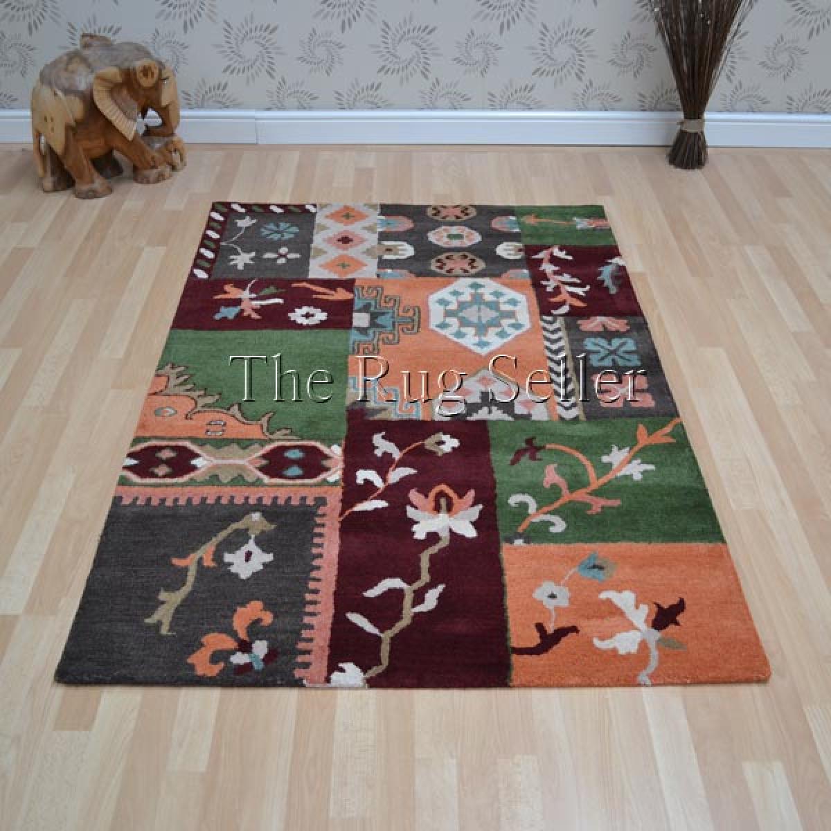 Patchwork PW02 Multi Wool Rugs – image 2