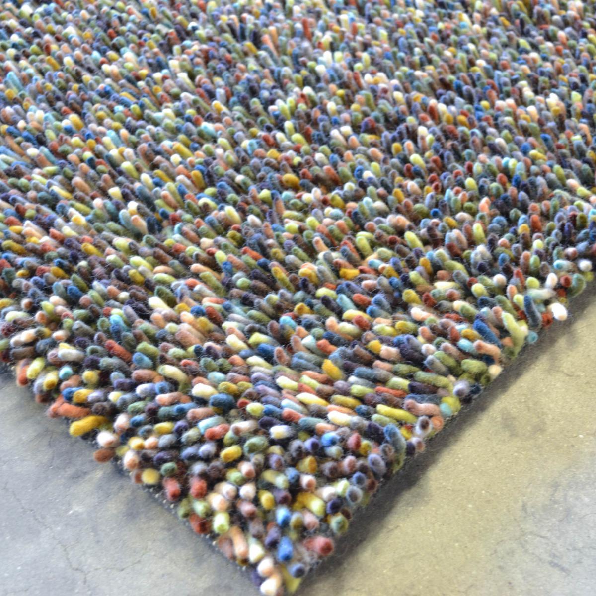 Brink and Campman Rocks Mix Shaggy Wool Rugs 70407 Citrine – image 2