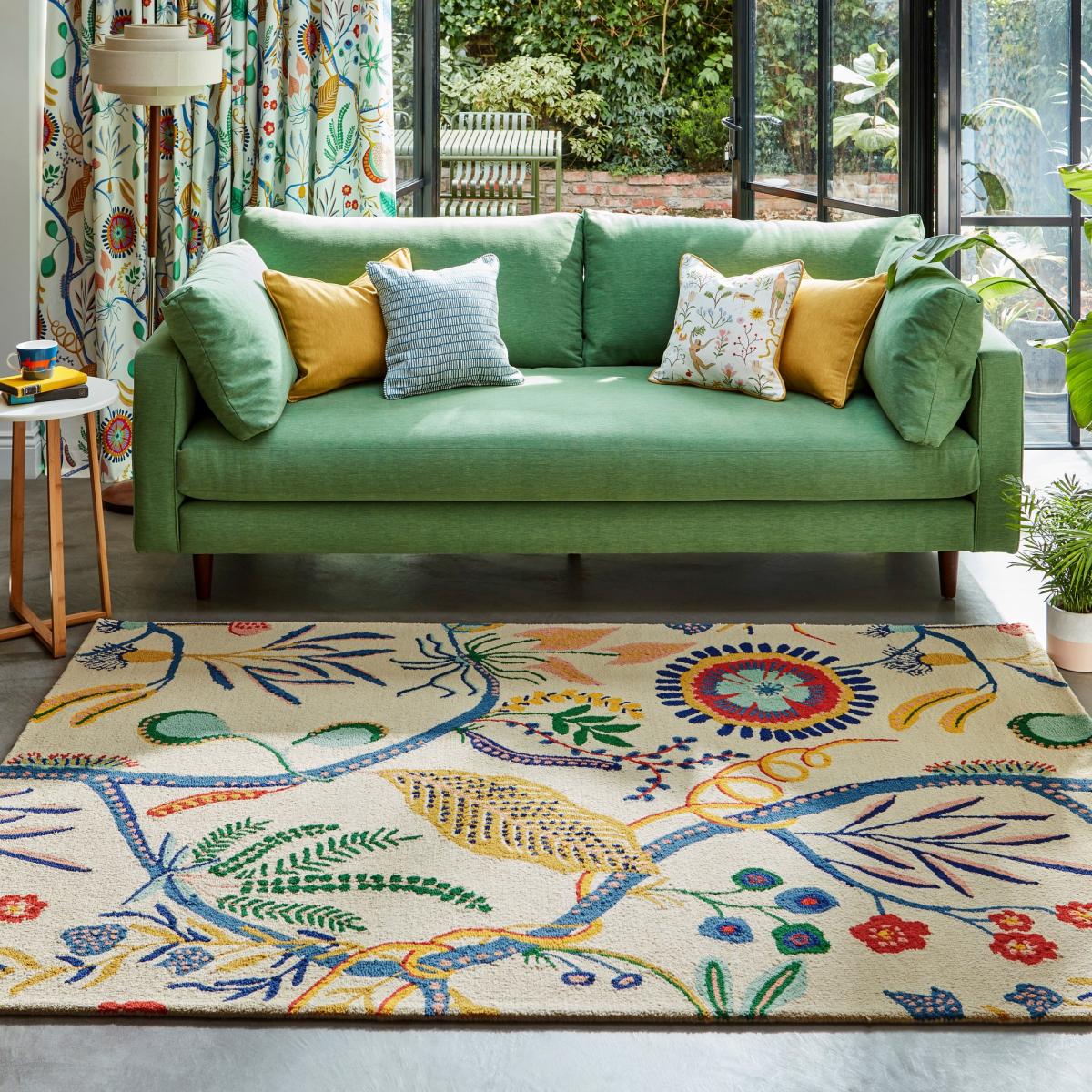 Jackfruit And The Beanstalk 125706 Rugs by Scion in Chai Sage200x280cm – image 1