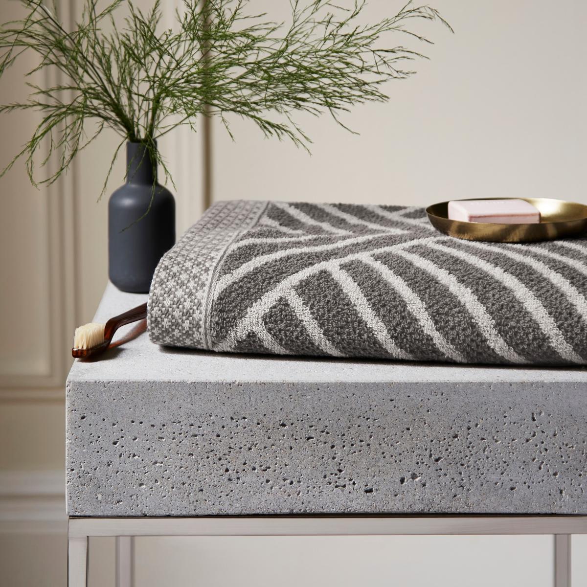 Kayah Towels by Bedeck of Belfast in Charcoal Grey70x130cm – image 2