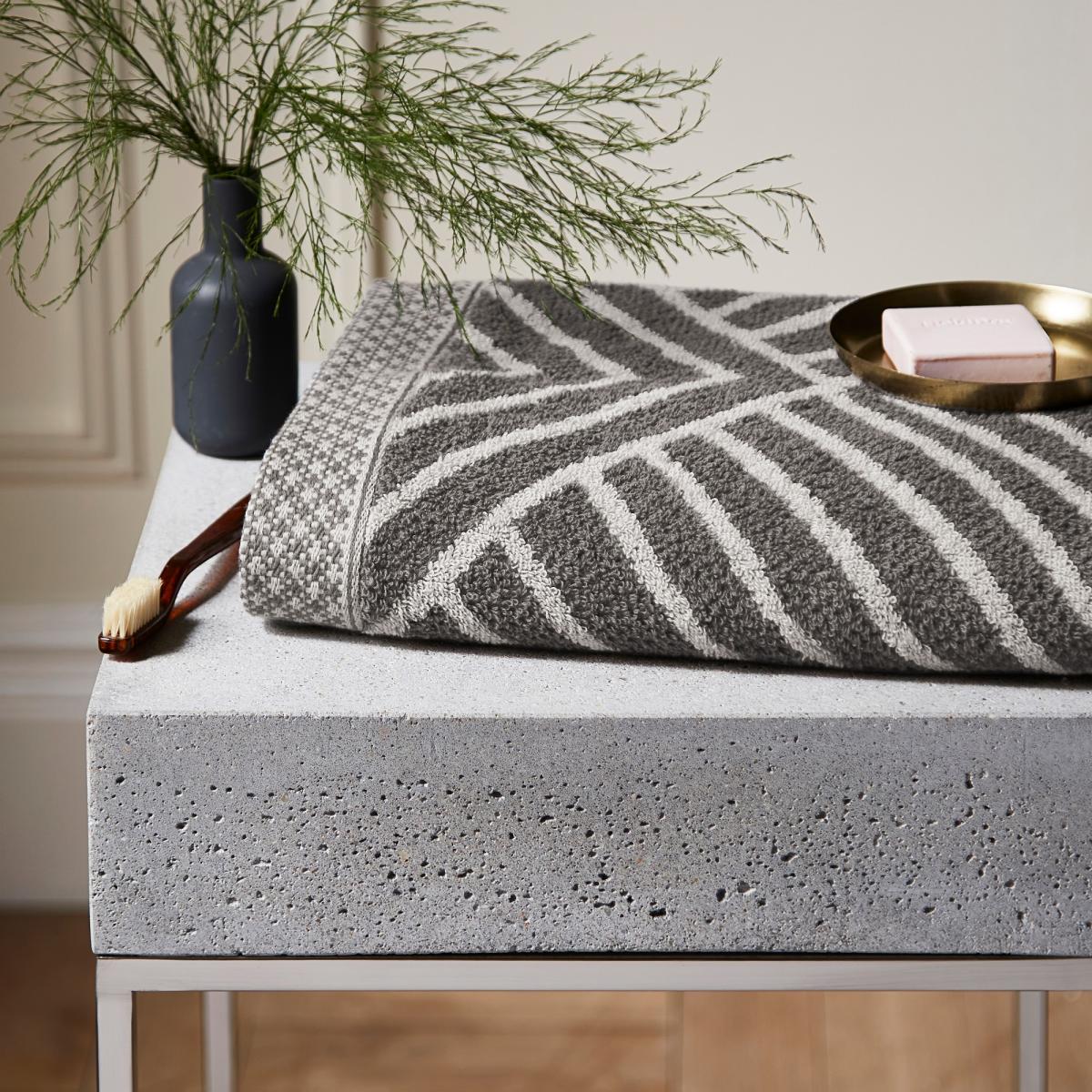 Kayah Towels by Bedeck of Belfast in Charcoal Grey70x130cm – image 1