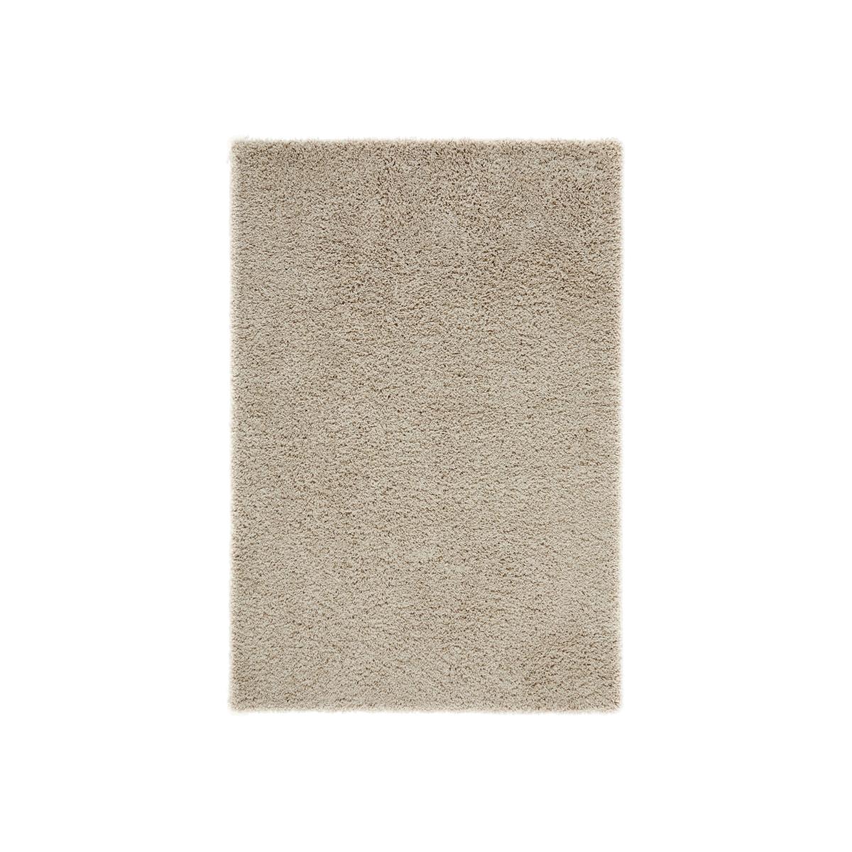 Isla Shaggy Plain Modern Rugs in Light Beige 60x110cm – image 1