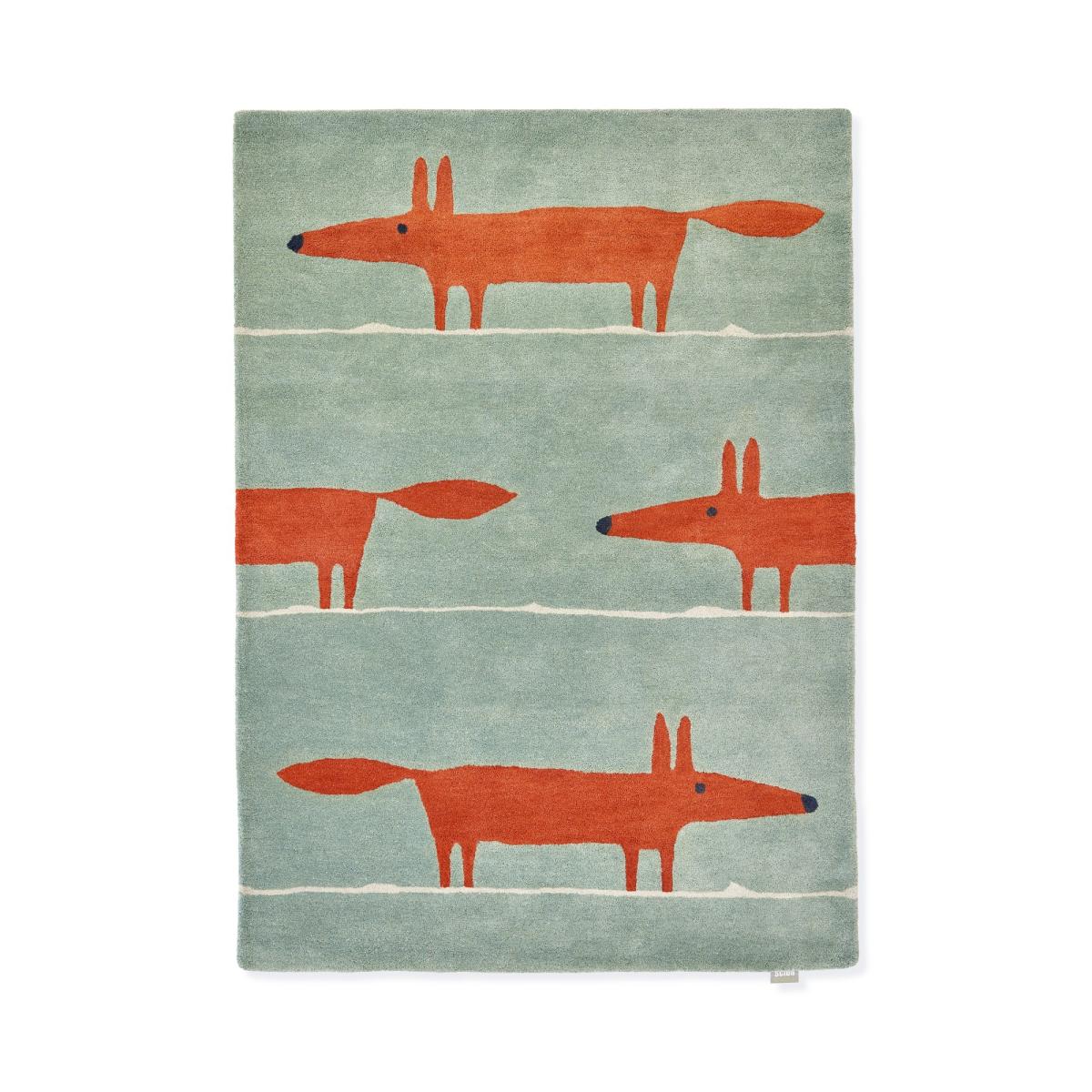 Scion Mr Fox Wool Rugs 25313 in Mint Poppy90x150cm – image 4