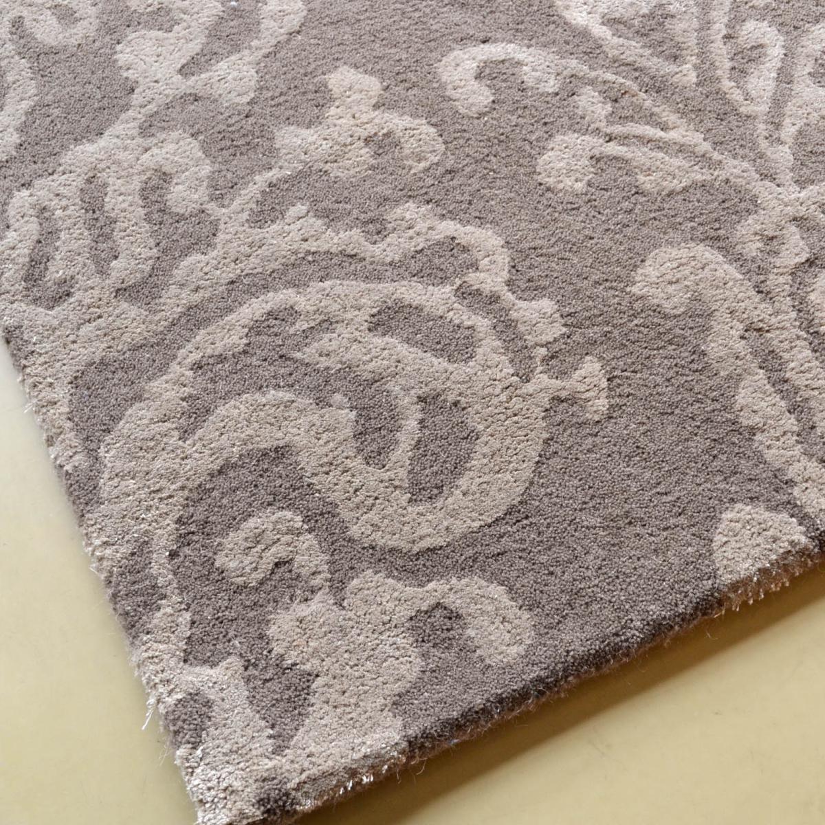 Riverside Damask Rugs 46700 in Mink by Sanderson – image 2