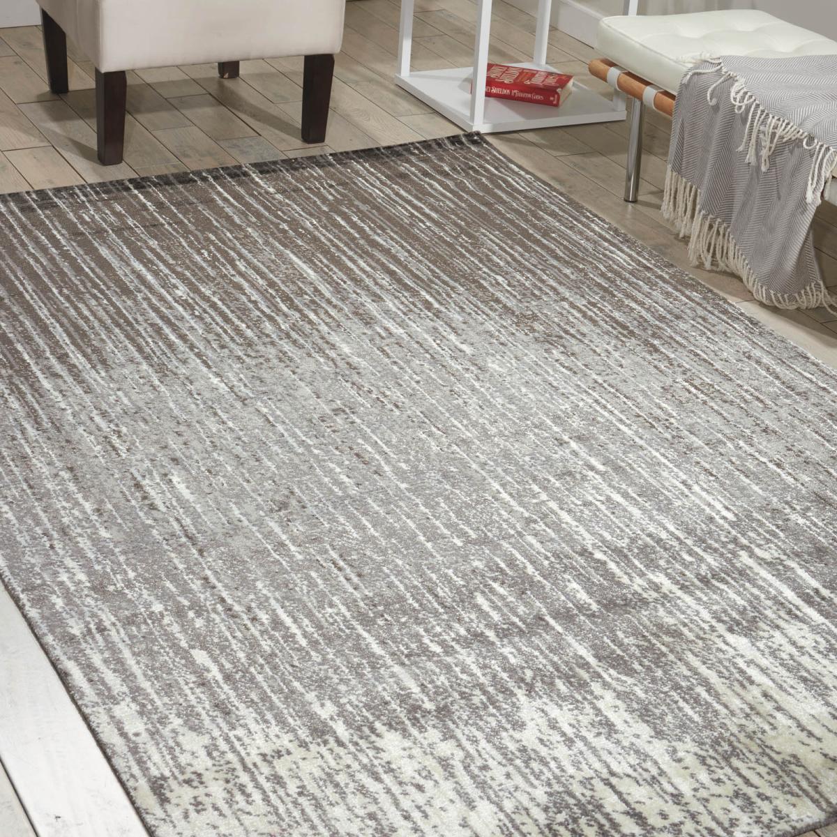 Nourison Twilight Rugs TWI14 in Smoke 259x351cm – image 1