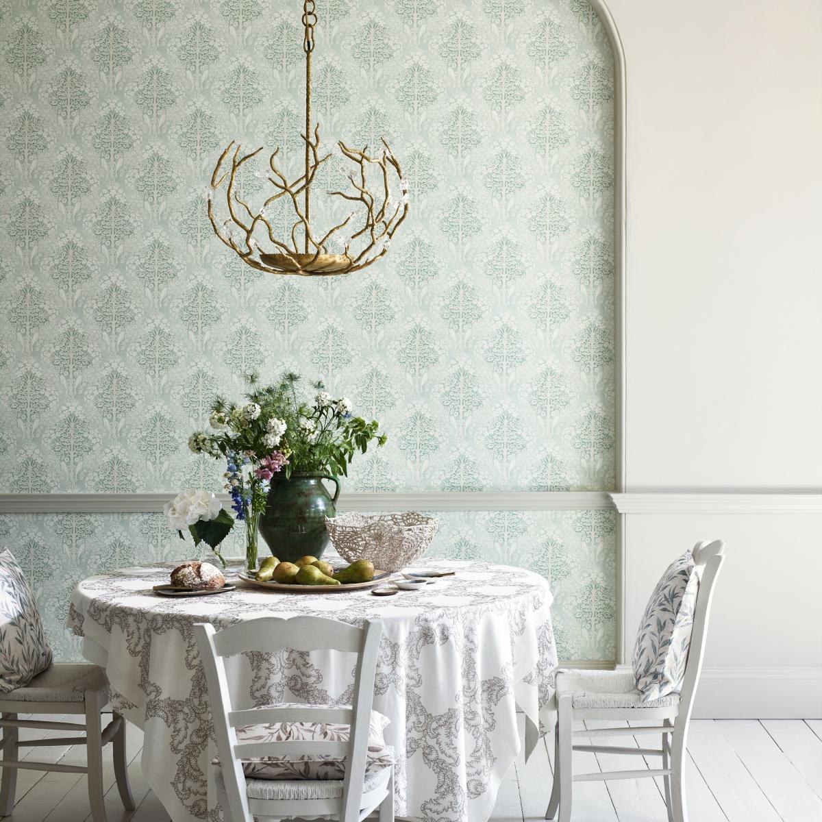 Lerena Wallpaper 216399 by Sanderson in Wedgewood Blue Roll – image 1