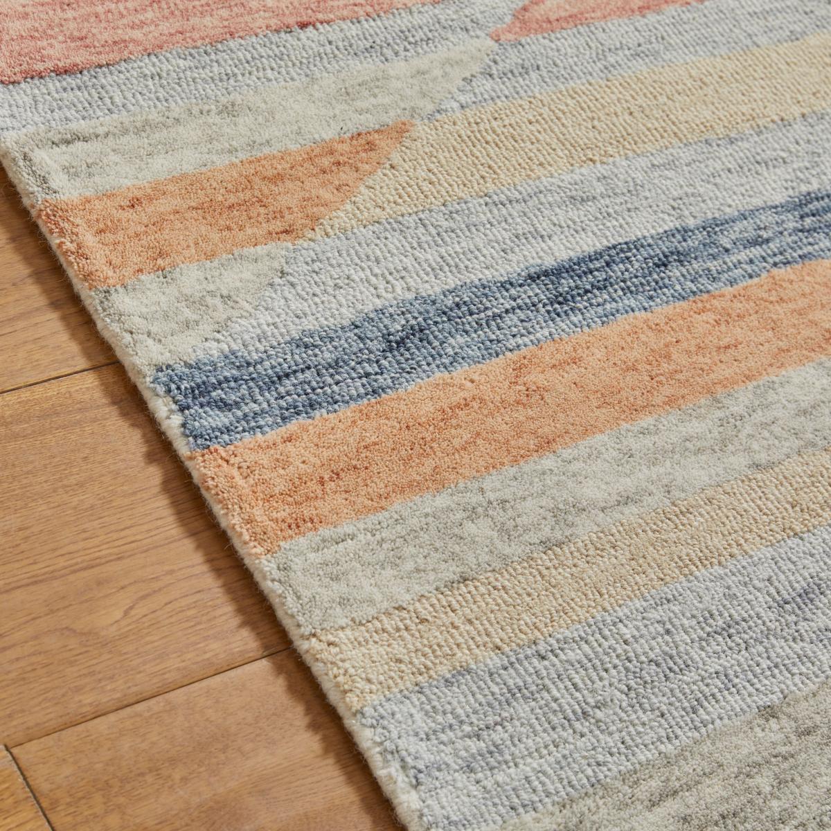 Contours Jagged Geometric Wool Rug in Multi160x235cm – image 2