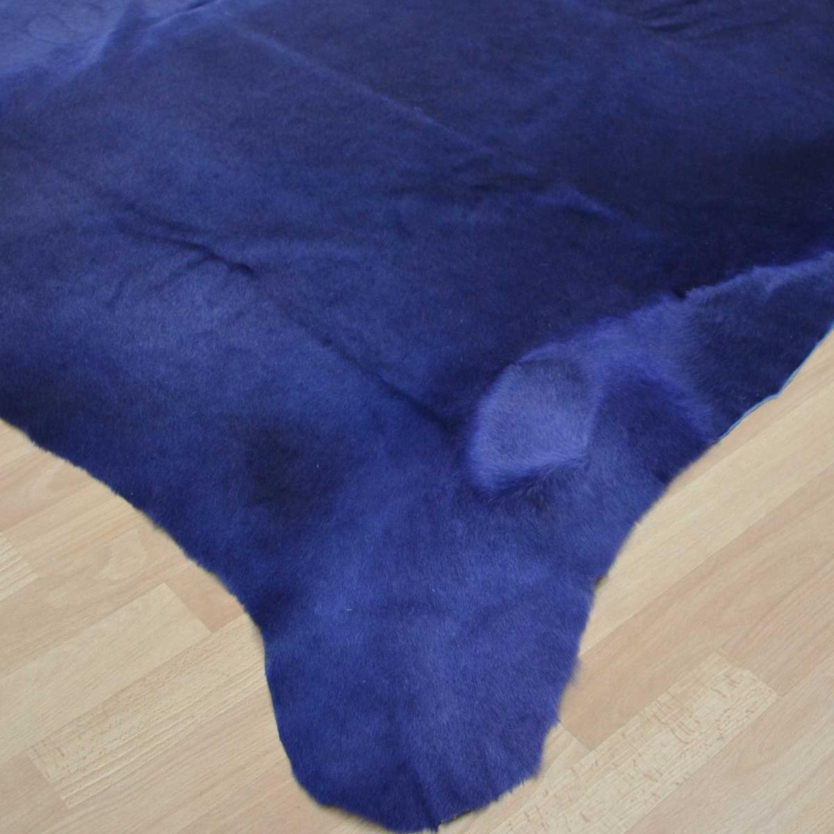 Cowhide Rug in Plain Purple – image 2