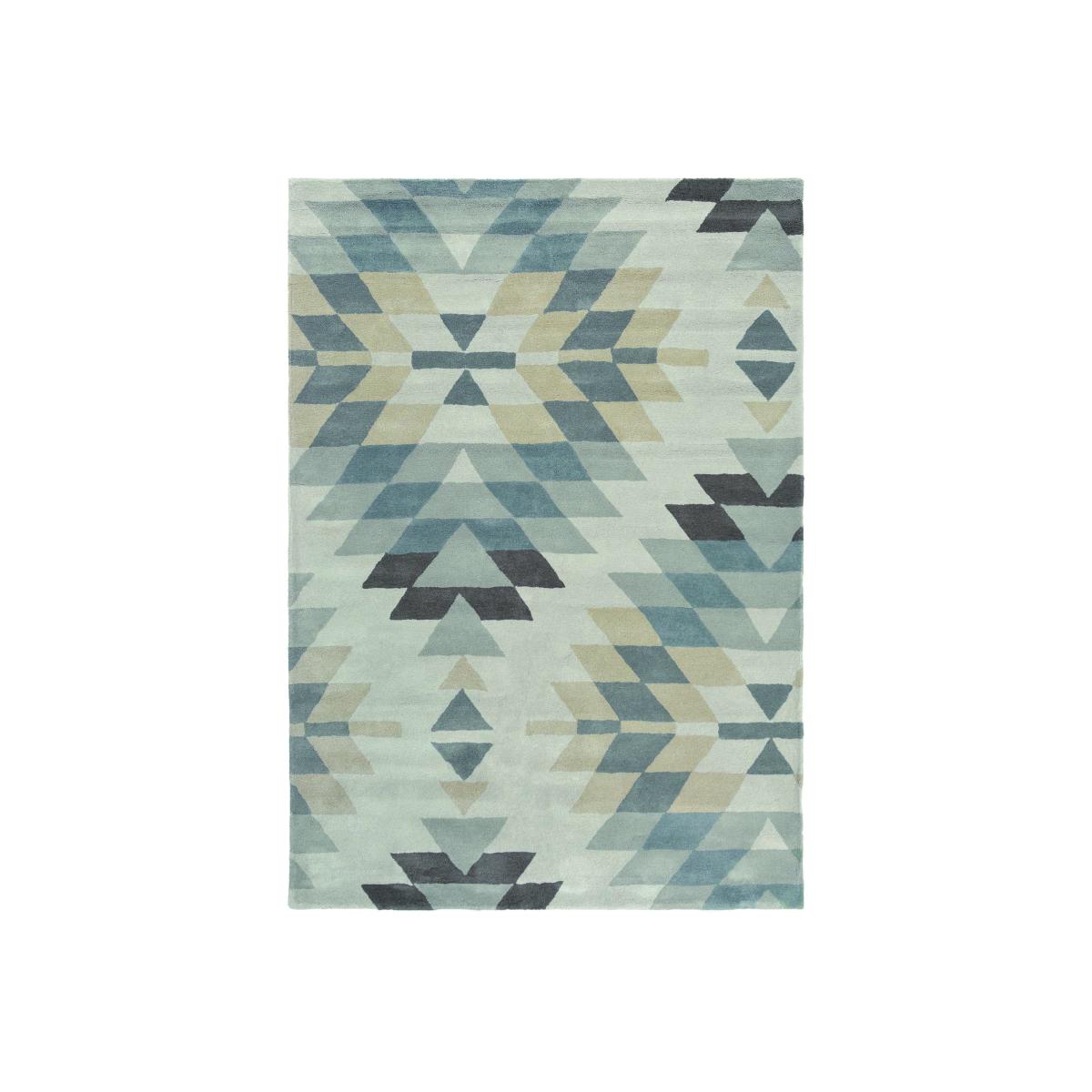 Elwana Geometric Wool Rugs 140204 Slate by Harlequin – image 1