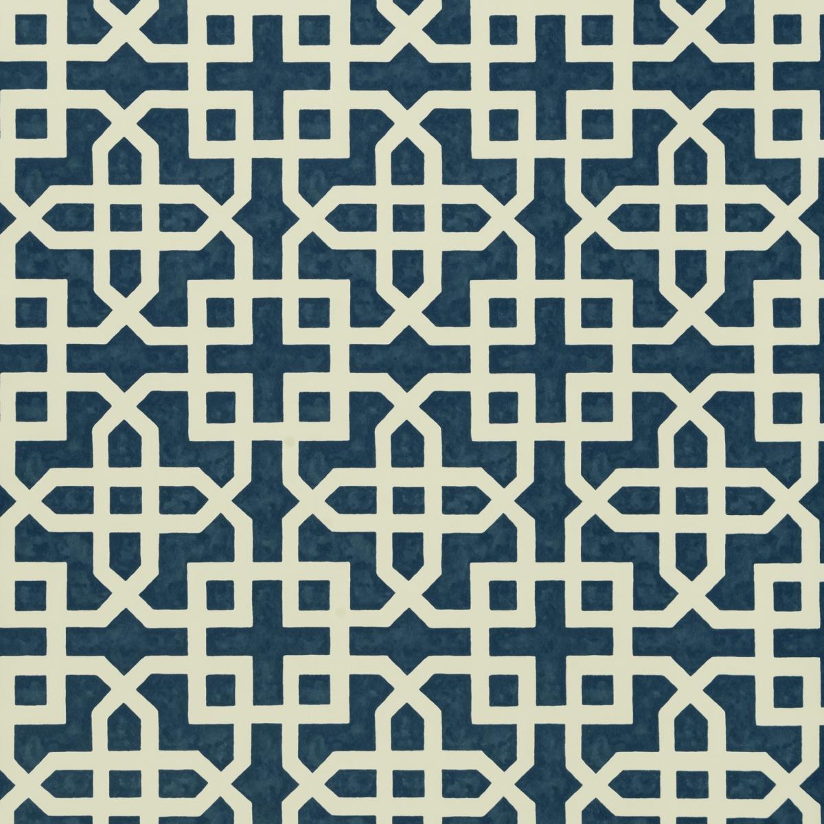 Monserrat Wallpaper W0084 03 by Clarke and Clarke in Indigo Roll