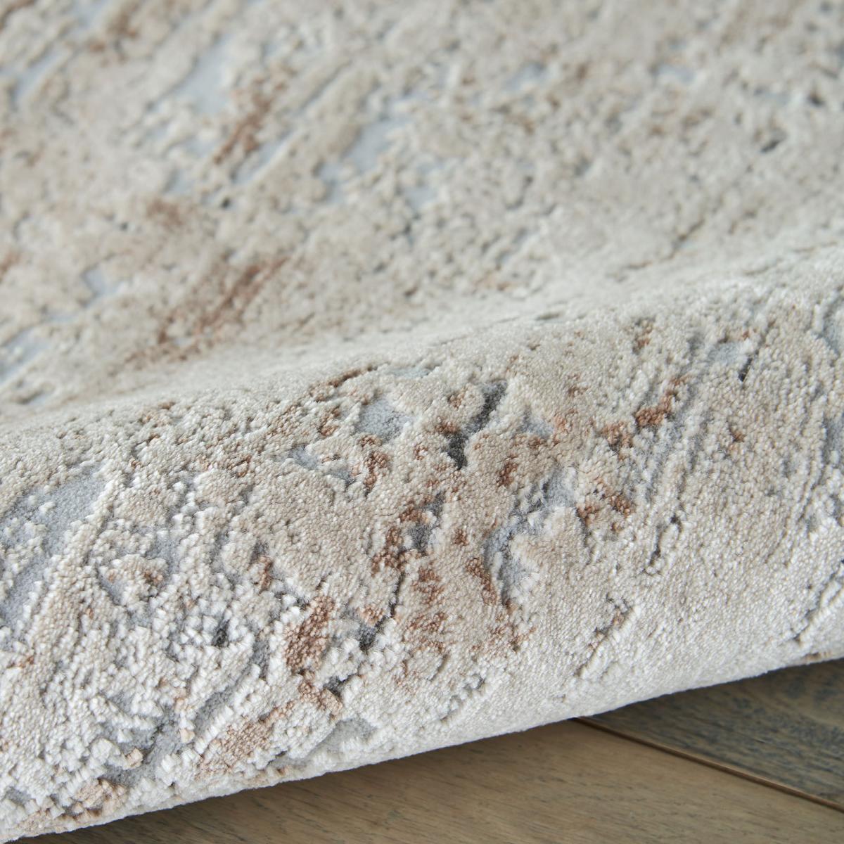 Rustic Textures Abstract Rugs RUS03 in Beige 66x229cm – image 2