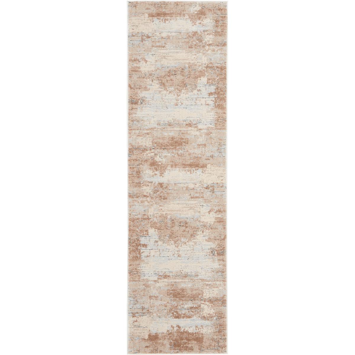 Rustic Textures Abstract Rugs RUS03 in Beige 66x229cm – image 5