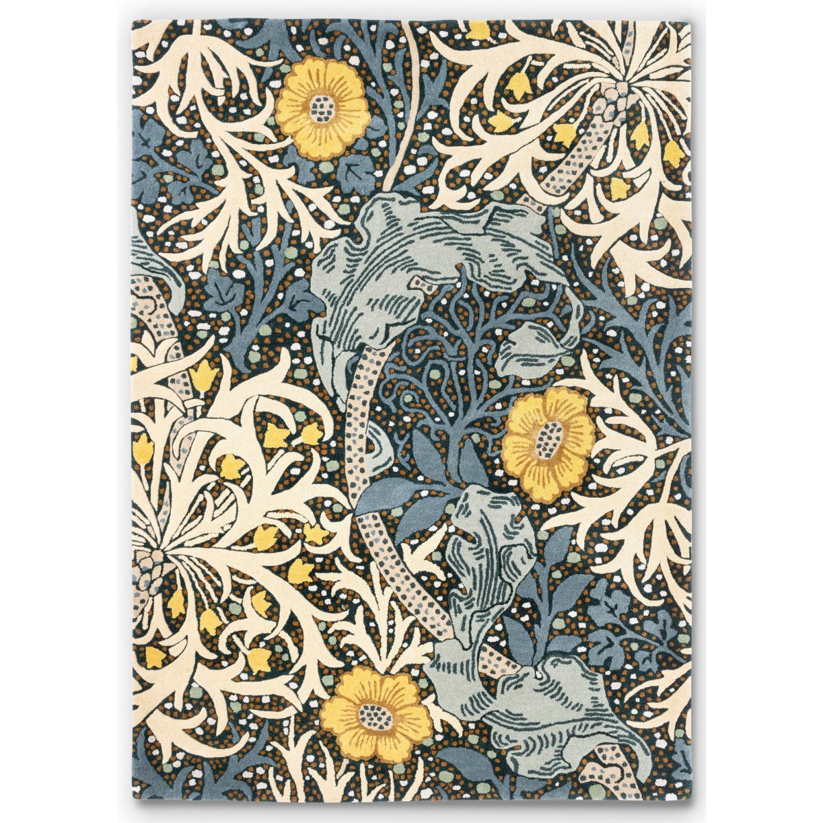 Seaweed Floral Rugs 127008 in Teal By William Morris&nbsp;200x280cm – image 5