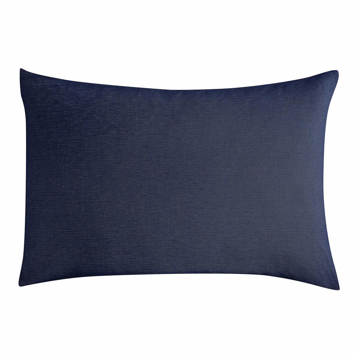Lazy Linen Bedding Plain Navy Blue Duvet Cover and Pillowcase 218x228cm – image 4
