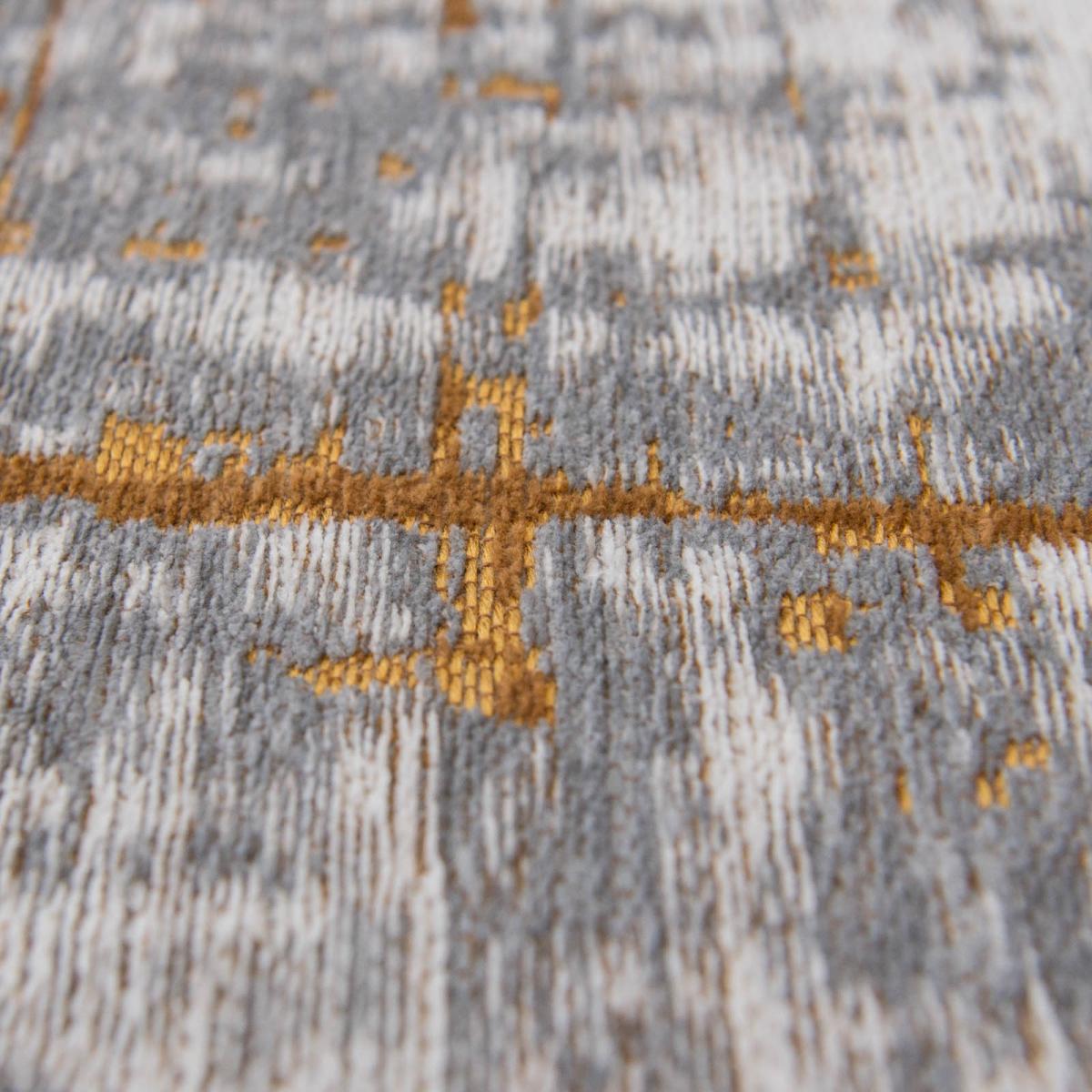 Louis De Poortere Modern Abstract Mad Men Griff Rugs 8419 in Columbus Gold 80x150cm – image 4