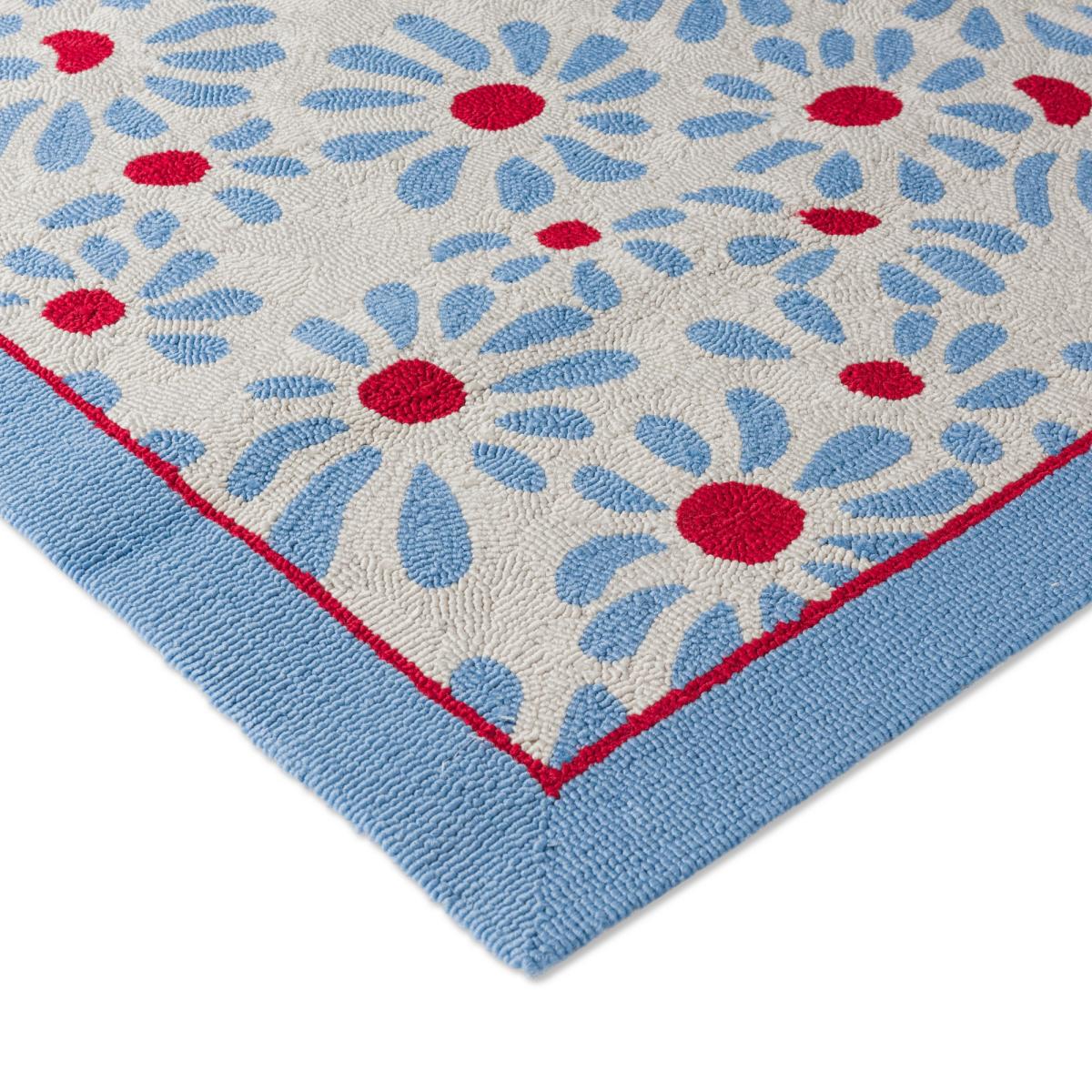 Thorncliff Daisy 480308 Indoor Outdoor Rug by Laura Ashley in Sky Blue 250x350cm – image 3