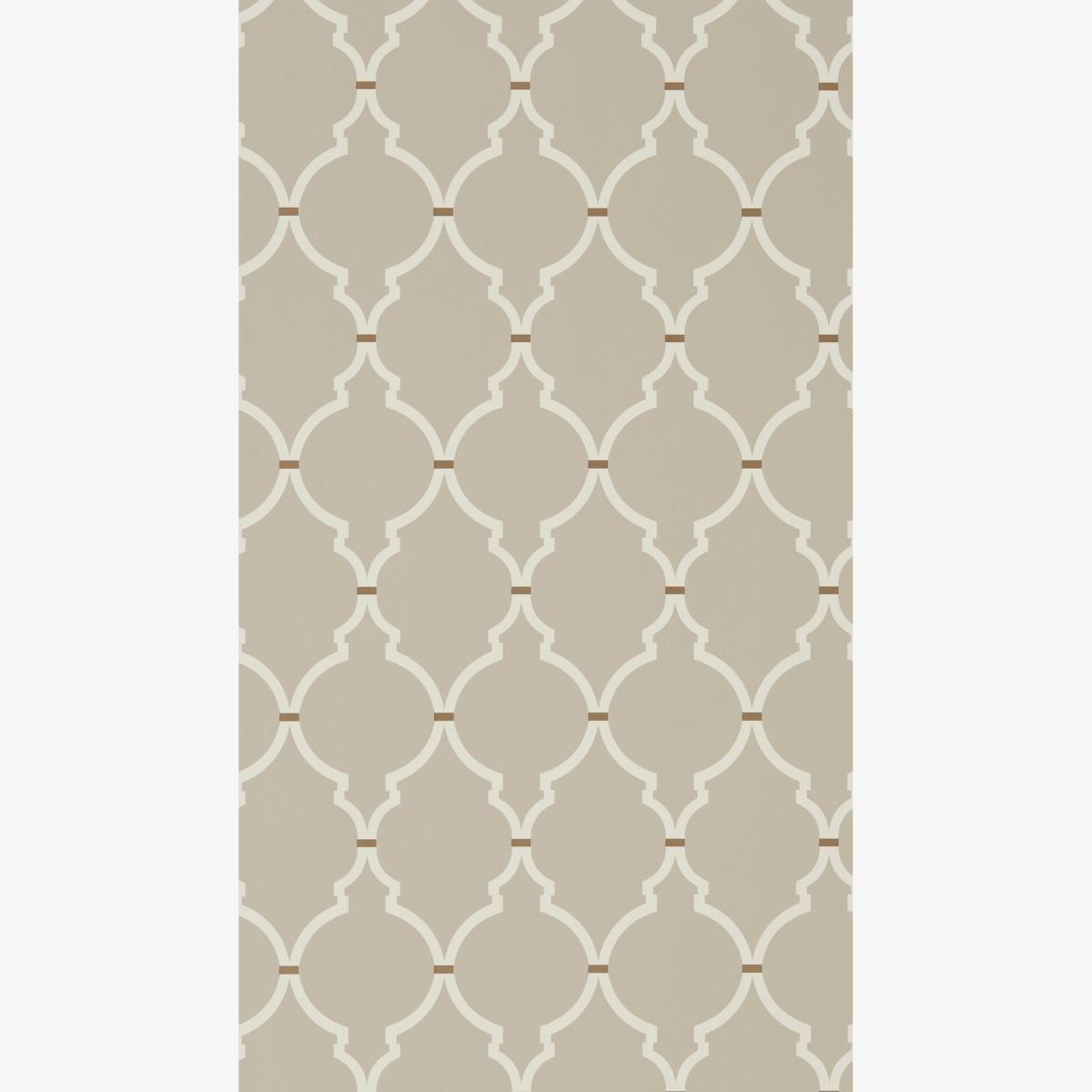 Empire Trellis Wallpaper 216336 by Sanderson in Birch CreamRoll