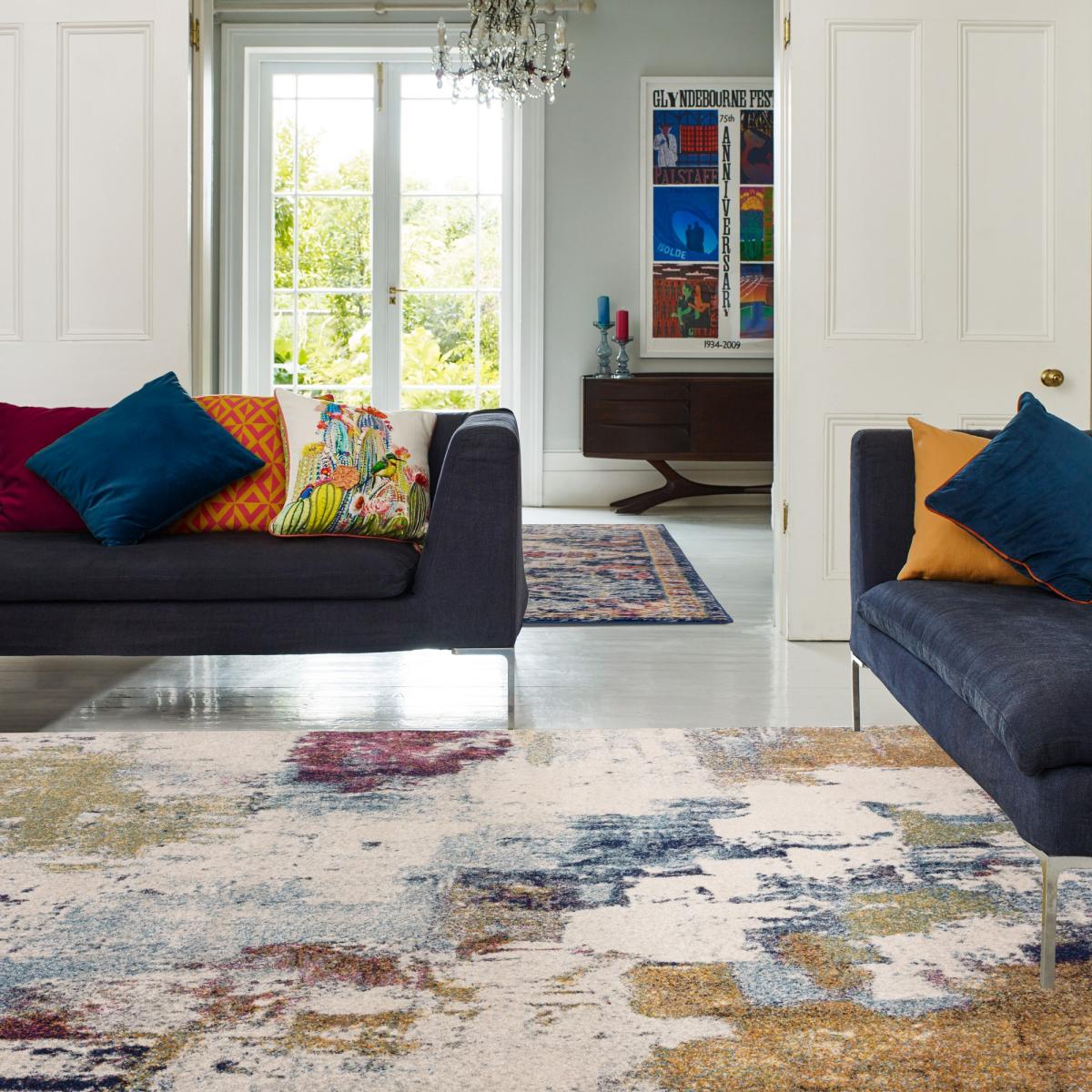 Nova Abstract Rugs NV22 in Mustard – image 2