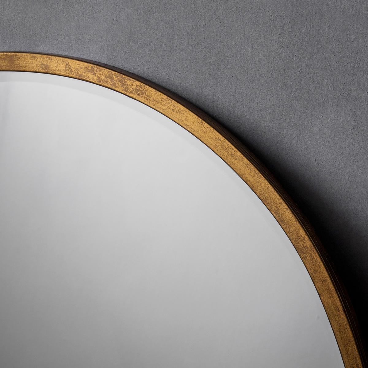 Luxe Tapi Harriet Round Mirror in Antique Gold80x80cm – image 2