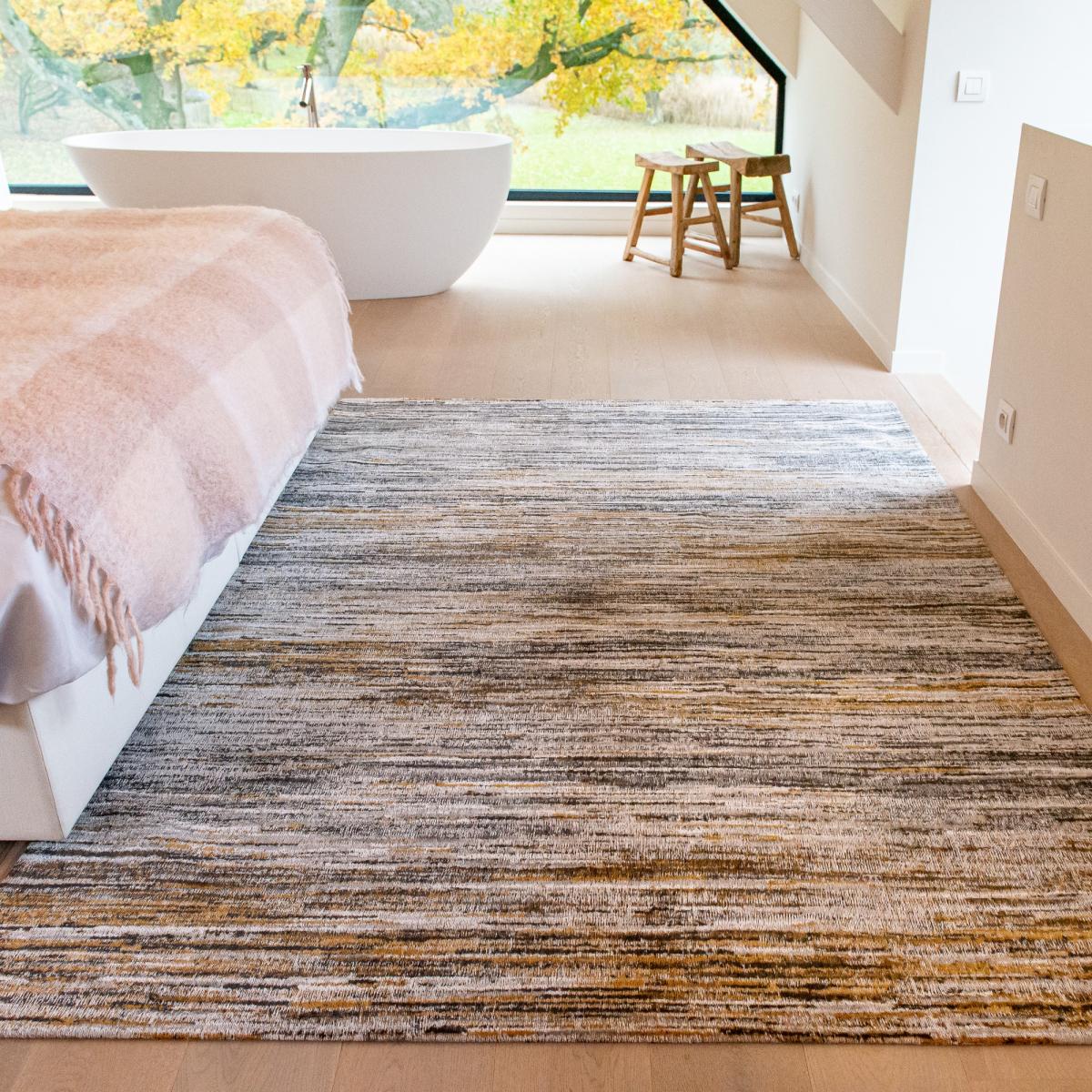 Louis De Poortere Designer Sari Rugs in 9124 Wood – image 1
