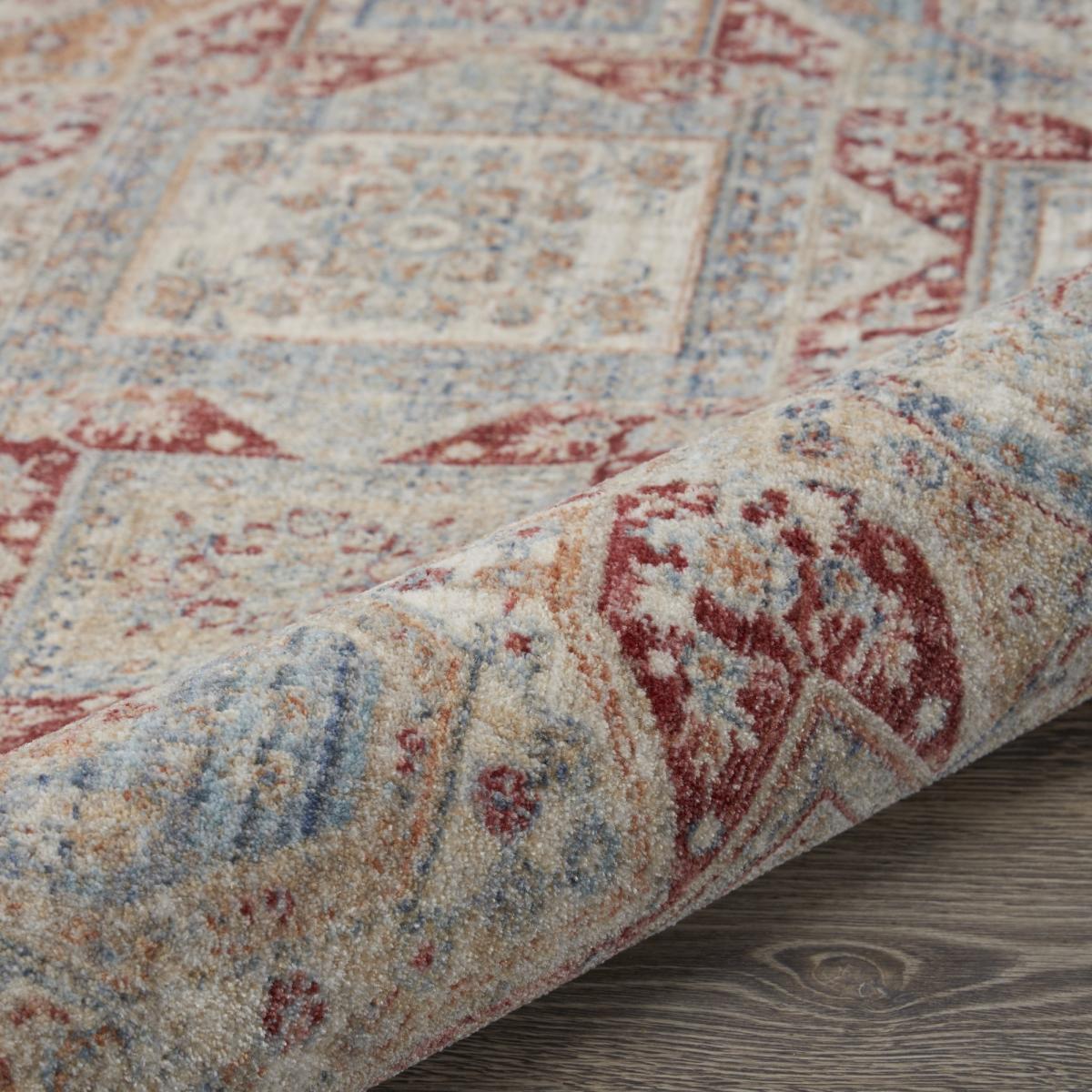 Homestead Hallway Runner Rugs HMS02 in Blue Brick by Nourison79x366cm – image 3