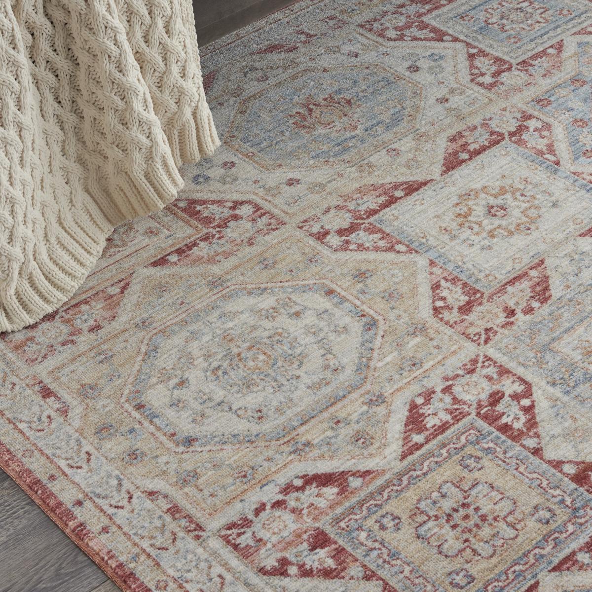 Homestead Hallway Runner Rugs HMS02 in Blue Brick by Nourison79x366cm – image 4