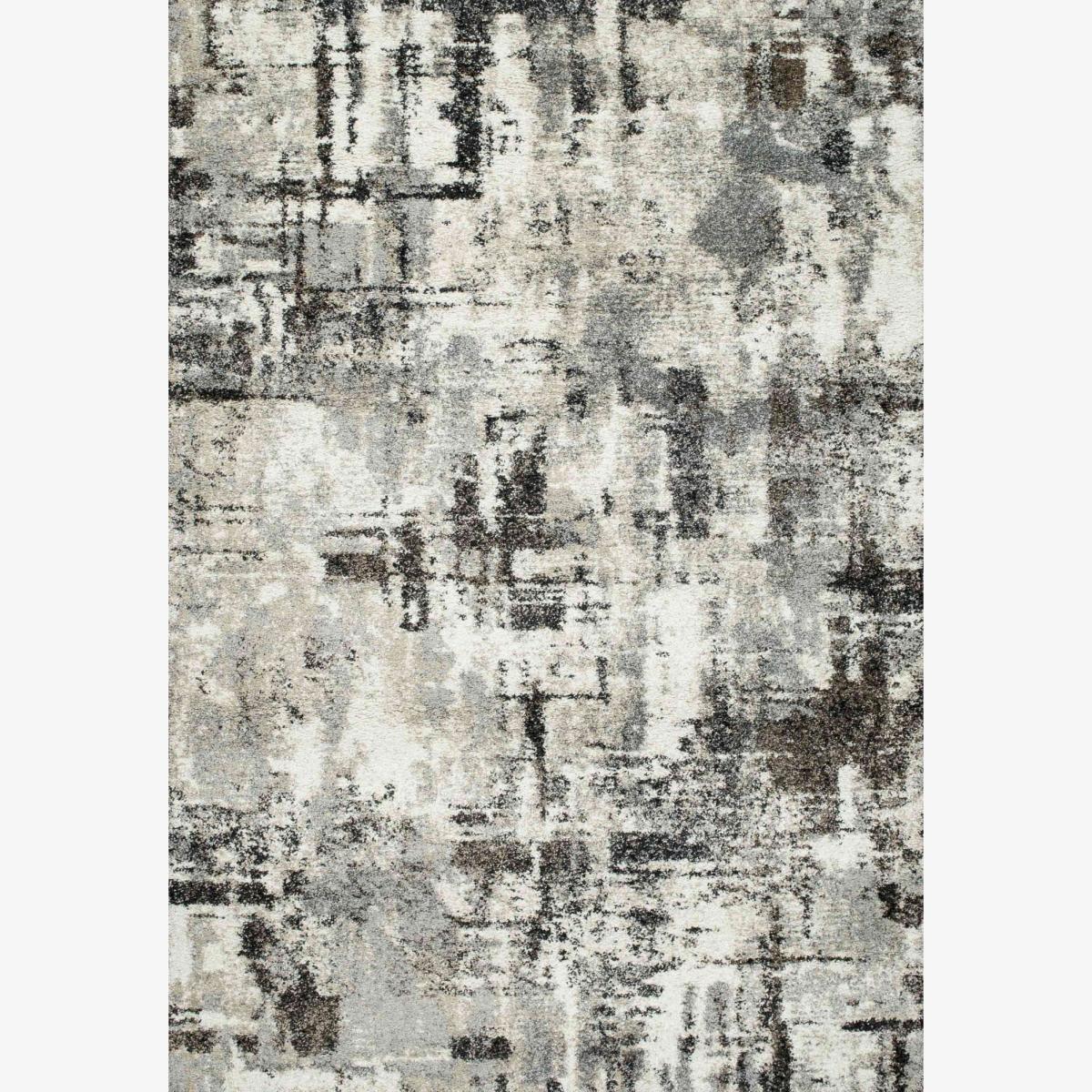 Mehari 23284 6258 Abstract Shaggy Rugs in Grey – image 1
