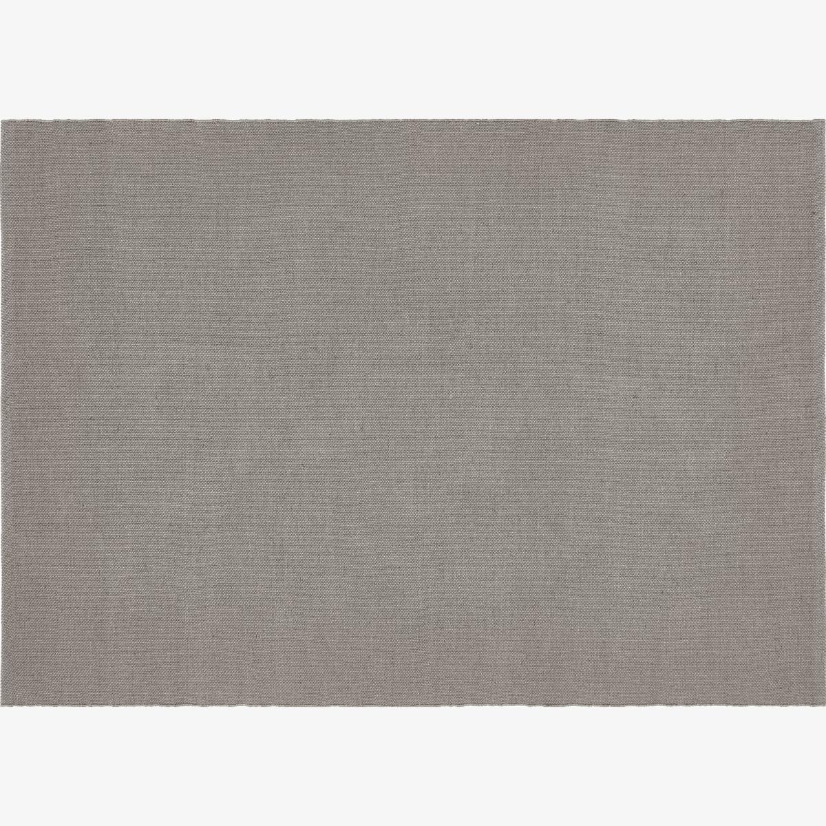 Hug Rug Woven Washable Plain Rugs in Warm Grey120x170cm