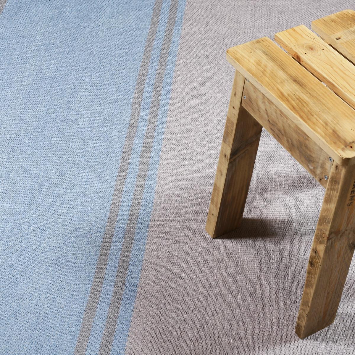 Camps Bay Stripe Rugs 10005 04 by Esprit in Grey Blue – image 2
