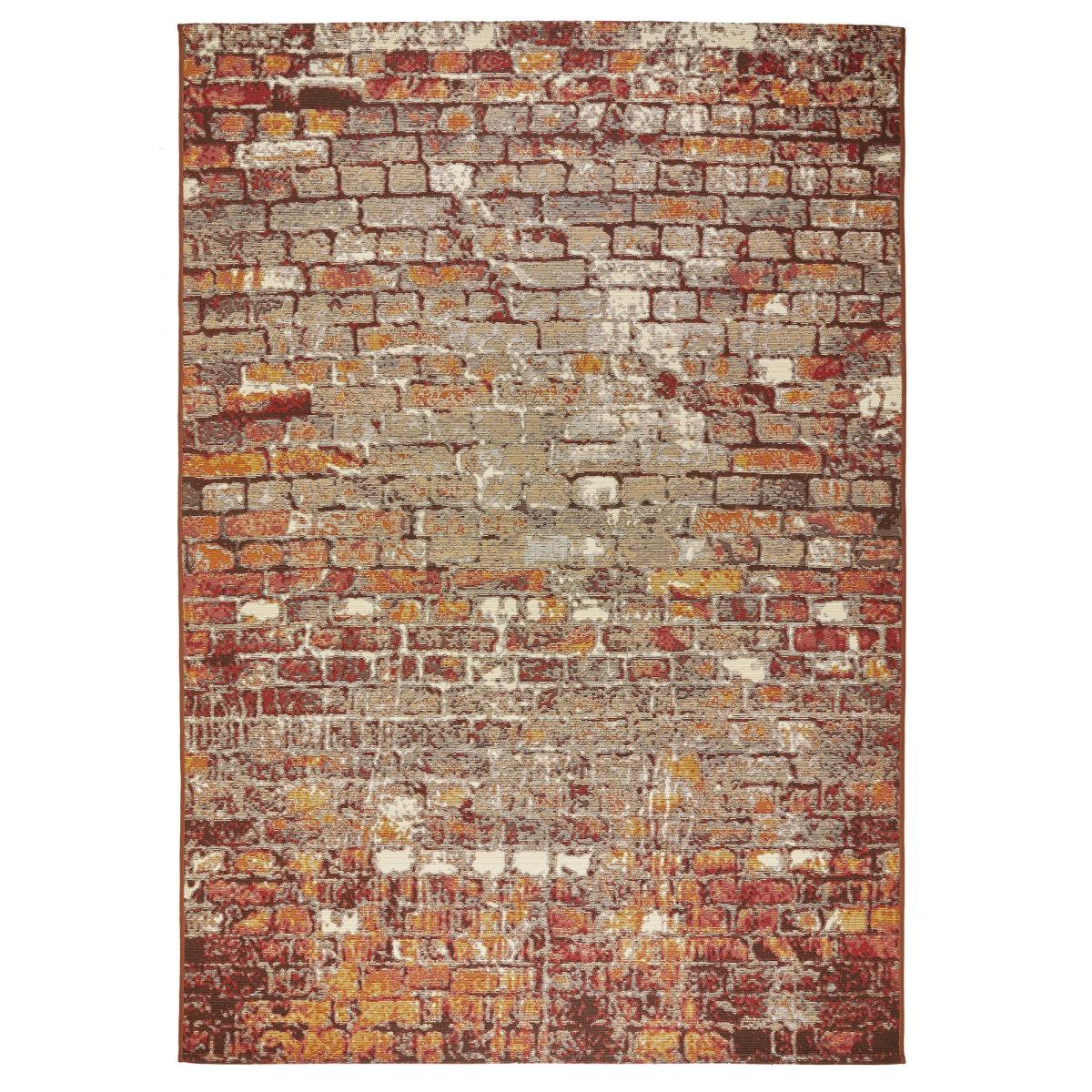 Terra Nova Brick Modern Indoor Outdoor Rugs in Brown Red120x170cm – image 5