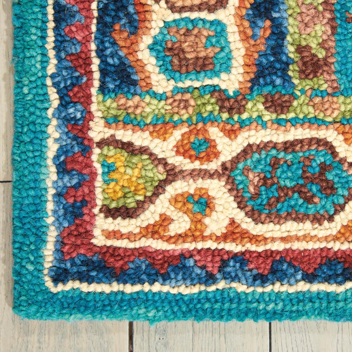 Vibrant Rugs VIB09 in Teal by Nourison – image 1