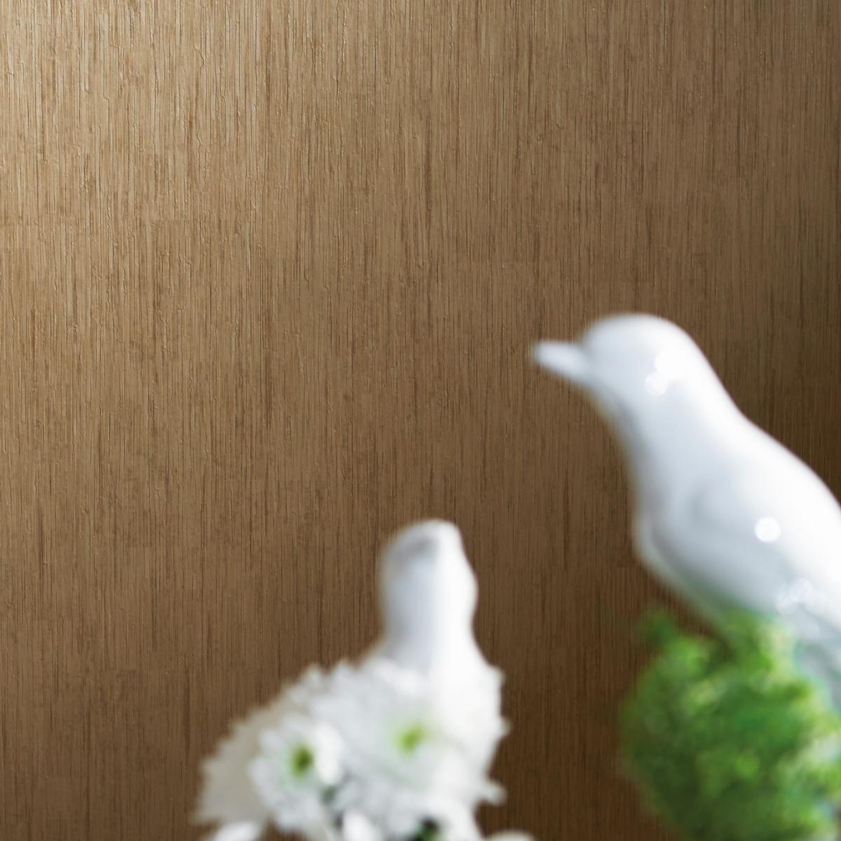 Rafi Wallpaper W0060 01 by Clarke and Clarke in Bamboo Brown&nbsp;Roll – image 2