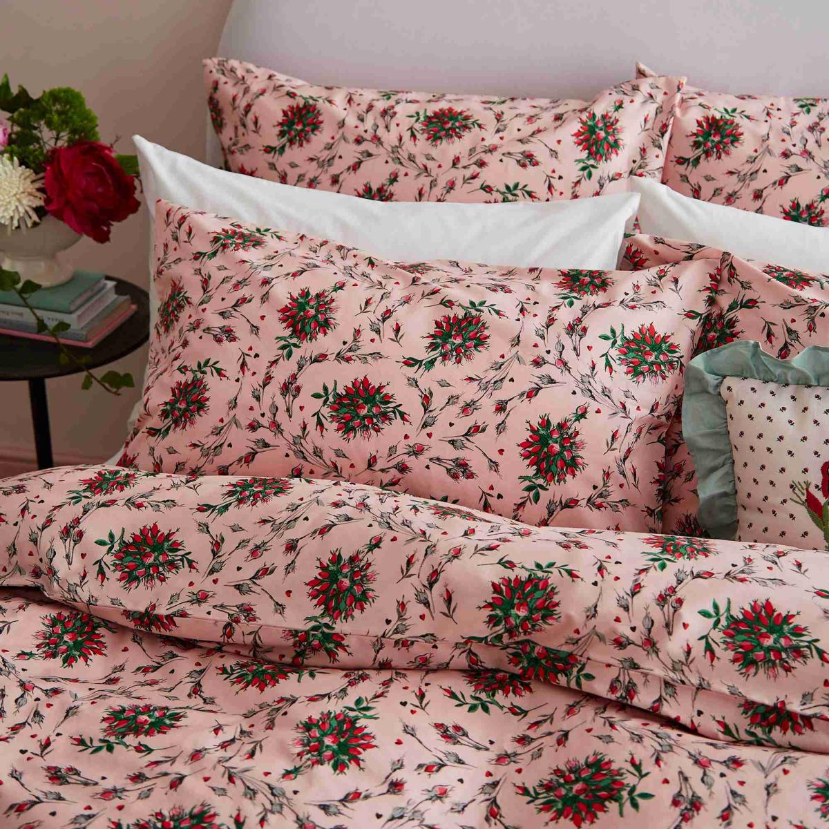 Forever Rose Cotton Bedding by Cath Kidston in Pink220x230cm – image 2